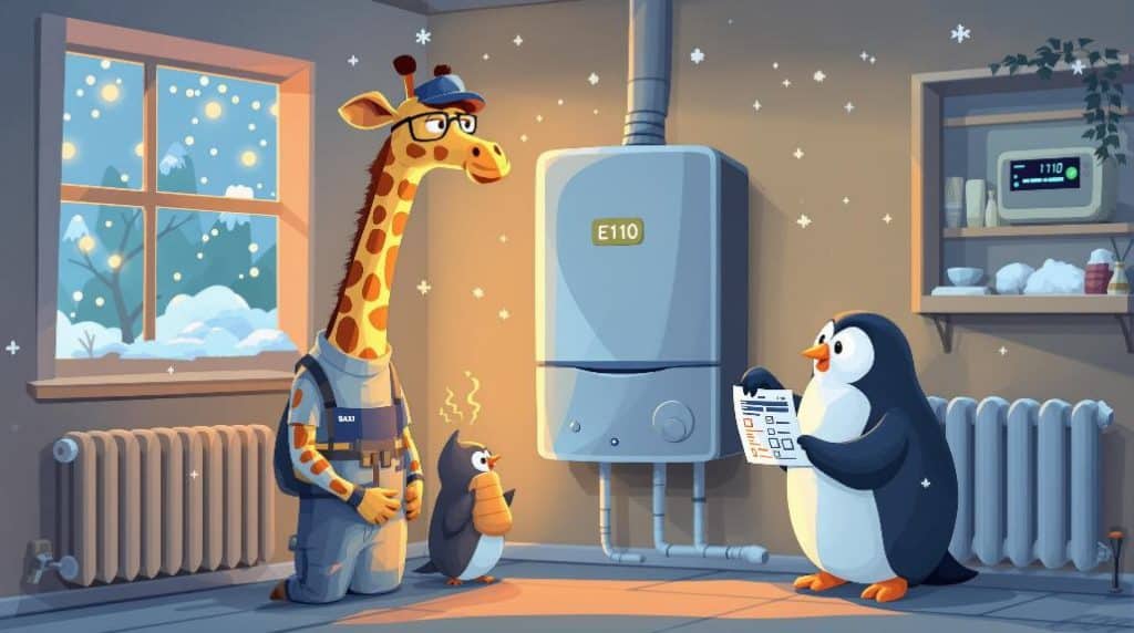 baxi boiler e110 error explanation