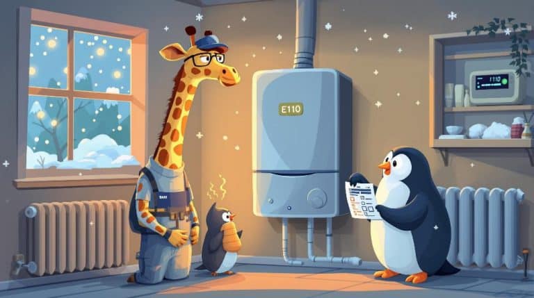 baxi boiler e110 error explanation