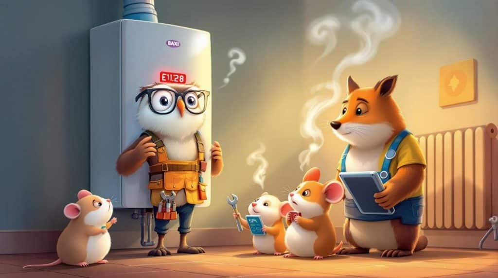 baxi boiler e128 error explanation