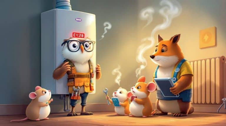 baxi boiler e128 error explanation