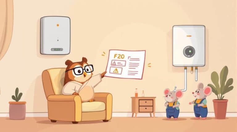 glow worm f20 fault explanation